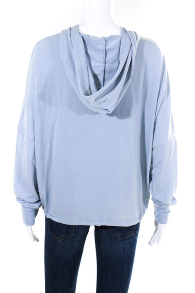 Joes Women's Long Sleeve Cotton Pullover Sweatshirt Blue Size M