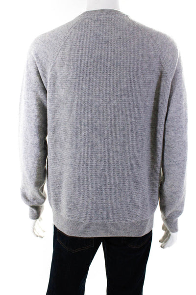 Bloomingdales The Men's Store Men's Wool Crew Neck Long Sleeve Sweater Gray L
