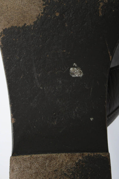 Zeus + Dione Womens Asymmetrical Strap Darte Slip-On Flip Flops Brown Size EUR39