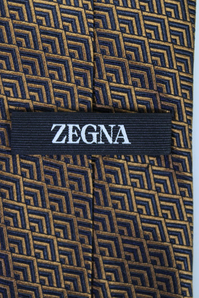 Zegna Men's Classic Chevron Ties One Size