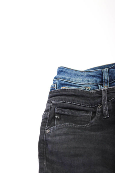 DL1961 Adriano Goldschmied Womens Skinny Jeans Pants Blue Gray Size 26 28 Lot 2