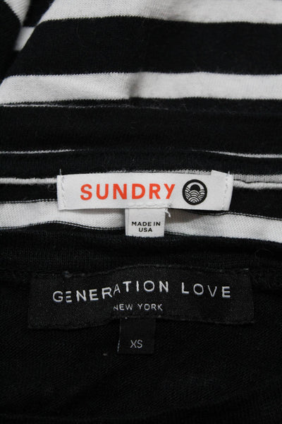 Generation Love Sundry Womens Tee Shirts Black Size Extra Small 1 Lot 2