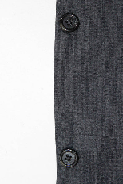 Michael Kors Men's Collared Long Sleeve Mid- Length Blazer Jacket Gray Size 42