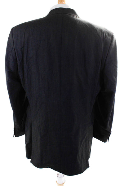 Calvin Klein Men's Long Sleeve Cotton Two Button Blazer Jacket Gray Size M