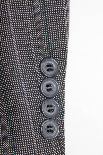 Nordstrom Men's Long Sleeve  Lined Mid-Length Blazer Jacket Gray Size L