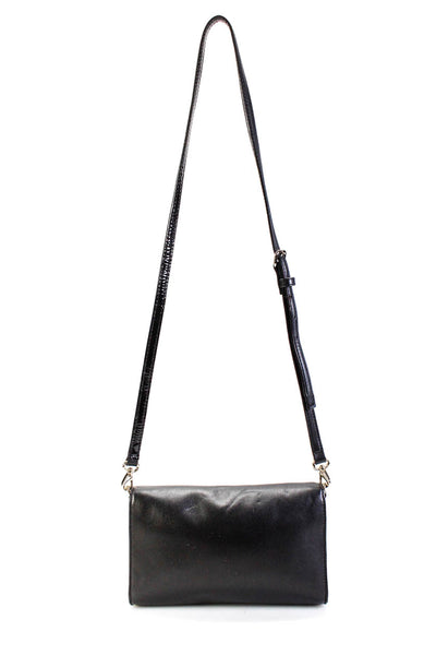 Kate Spade New York Women's Leather Flap Crossbody Bag Black