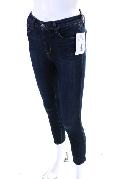 L'Agence Women's High Rise Zip Fly Skinny Jeans Blue Size 26