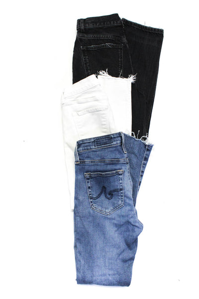 Zara J Brand AG-ED Denim Women's Jeans Black White Blue Size 24 25 26 Lot 3
