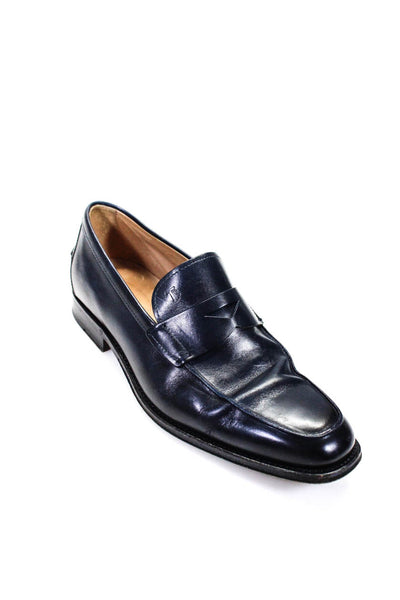 J.P. Tod's Men's Leather Slip On Dress Shoes Blue Size 7