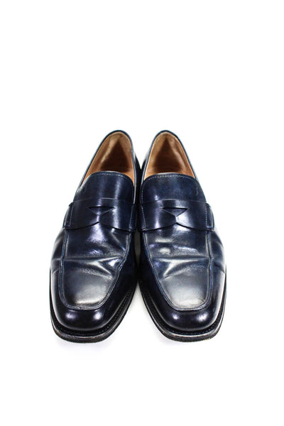 J.P. Tod's Men's Leather Slip On Dress Shoes Blue Size 7