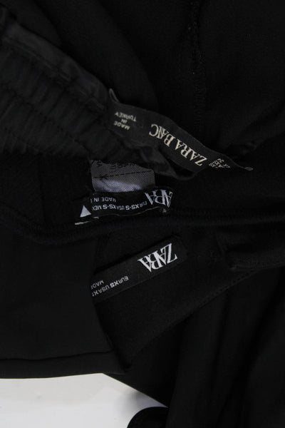 Zara Women's Long Sleeve Underbust Open Back Top Black Size XS, Lot 3