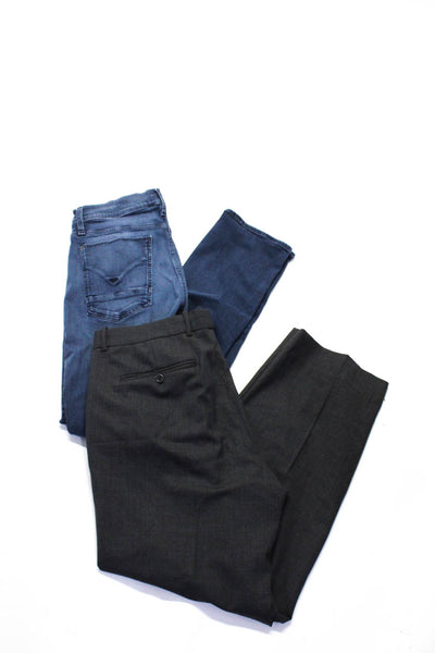 Hudson Theory Men's Straight Jeans Dress Pants Blue Gray Size 34 38 Lot 2