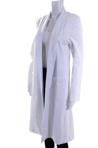 Ripley Rader Women's Collar Long Sleeves Pockets Slit Back Jacket White Size 2