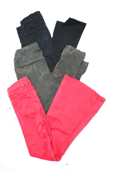 McGuire J Brand Rag & Bone Jean Womens Jeans Cargo Pants Red Blue XS 26 27 Lot 3