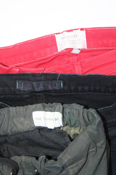 McGuire J Brand Rag & Bone Jean Womens Jeans Cargo Pants Red Blue XS 26 27 Lot 3