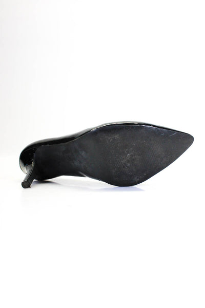 BCBG Paris Womens Paten Leather Pointed Toe Pumps Black Size 6.5 Wide