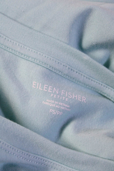 Eileen Fisher Women's Cotton Short Sleeve Crew Neck T-Shirt Dress Green Size S/P