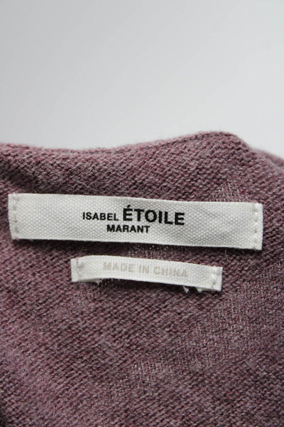 Isabel Marant Etoile Women's Cotton Long Sleeve Pullover Sweater Mauve Size 36