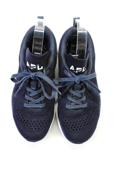 Athletic Propulsion Labs Mens Low Top Lace Up Active Sneakers Navy Blue Size 6.5