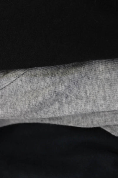 Adam Womens Cotton Rib Round Neck Short Long Sleeve T-Shirts Gray Size 2 Lot 3