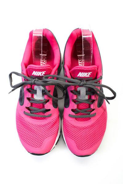 Nike Womens Mesh Low Top Zoom Fitsole 3 Running Sneakers Pink Gray Size 9