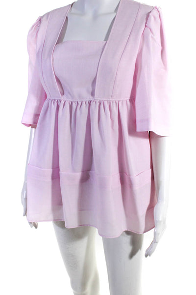 Adeam Womens Wisteria Blouse Cherry Blossom Size 2