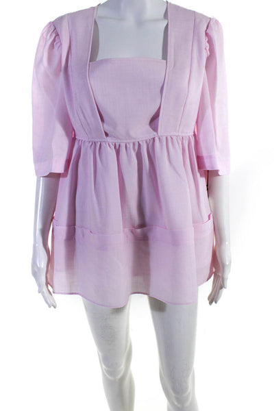 Adeam Womens Wisteria Blouse Cherry Blossom Size 6