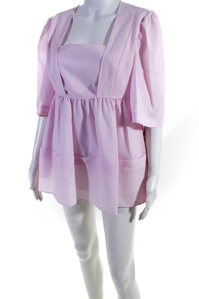 Adeam Womens Wisteria Blouse Cherry Blossom Size 6