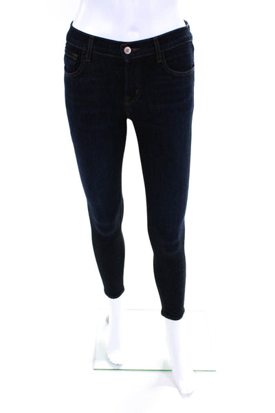 J Brand Women's Mid Rise Dark Wash Skinny Jeans Blue Size 25