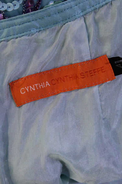 Cynthia Cynthia Steffe Womens Sequined Split Hem Pencil Skirt Multicolor Size 4