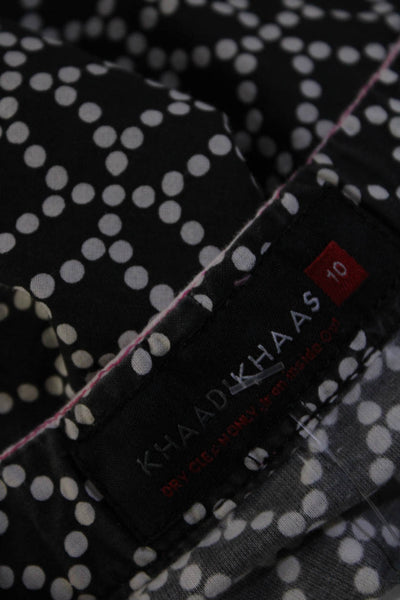 Khaadi Khaas Womens Cotton Geometric Print Knee Length Tunic Dress Multicolor 10
