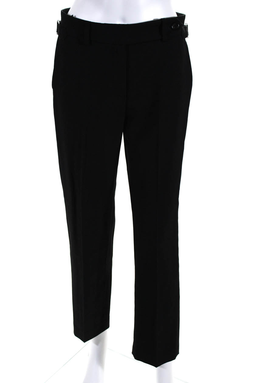 RED Valentino Womens Side Buckle Straight Leg Zip Up Dress Pants
