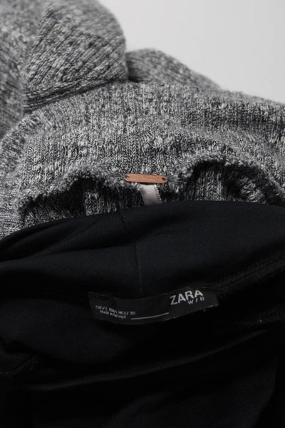 Zara Free People Womens Turtleneck Top Sweater Dress Size Small Large Lot 2