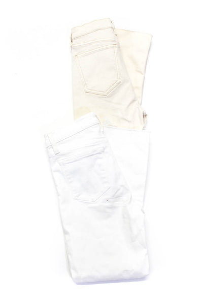 J Crew MNG Womens Jeans Pants White Size 25 2 Lot 2