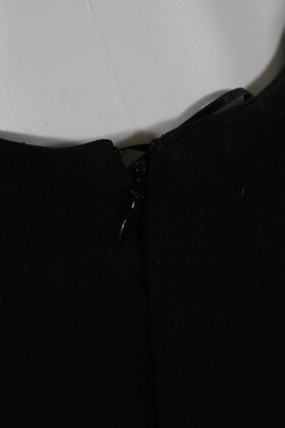 Balenciaga Paris Womens Side Zip High Rise Layered Trouser Pants Black FR 38