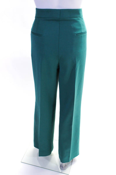 Gabriela Hearst Womens Double Breasted Peak Lapel Pants Suit Turquoise Size 10
