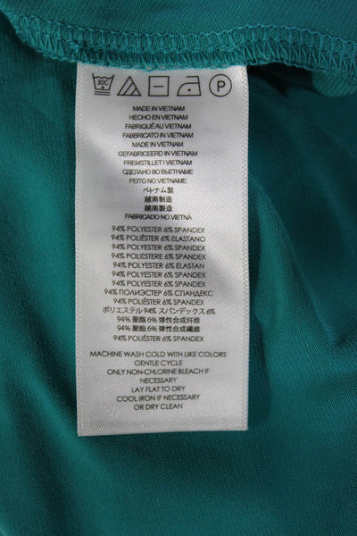 Michael Michael Kors Womens Chain-Link Strap Gathered Sheath Dress Turquoise XS