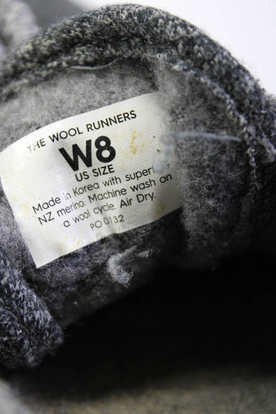 Allbirds Womens The Wool Runners Knit Fleece Athletic Sneakers Gray Size 8