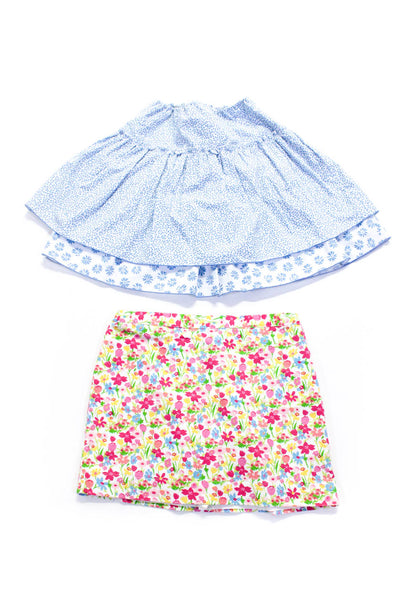 Best & Co Childrens Girls Floral Print Skort Skirt Multi Colored Size 7 8 Lot 2