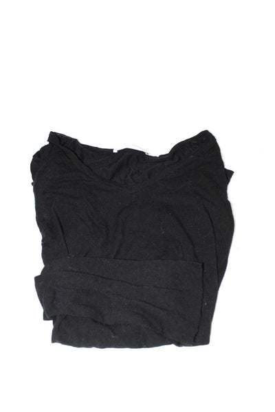 Charli Women's Long Sleeve V Neck Tees Black White Size 8 Lot 2