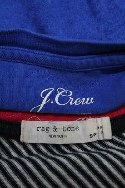 Rag & Bone J Crew Womens Striped Short Sleeve Top Tee Shirt Size Small Lot 2