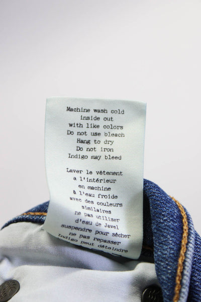 Rag & Bone Women's Mid Rise Light Wash Distressed Denim Jeans Blue 24 Lot 2