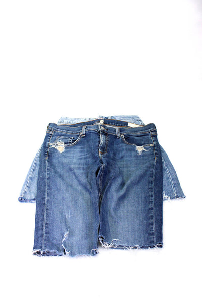 Paige Rag & Bone Jean Womens Denim Skirt Shorts Blue Size 25 32 Lot 2