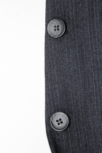 Givenchy Mens Striped Two Button Blazer Gray Size 40