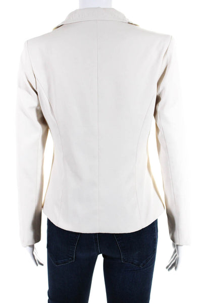 D&G Dolce & Gabbana Womens Full Zipper Light Jacket Beige Size Small