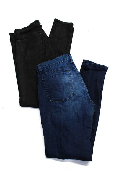 J Brand Womens Cotton Buttoned Colored Skinny Leg Jeans Black Size EUR29 Lot 2