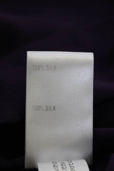 Chloe Women's Silk Floral Print V-Neck Long Sleeve Shift Dress Multicolor Size 4