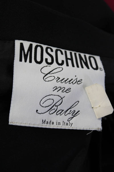 Moschino Cruise Me Baby Womens Knee Length Pencil Skirt Black Size 10