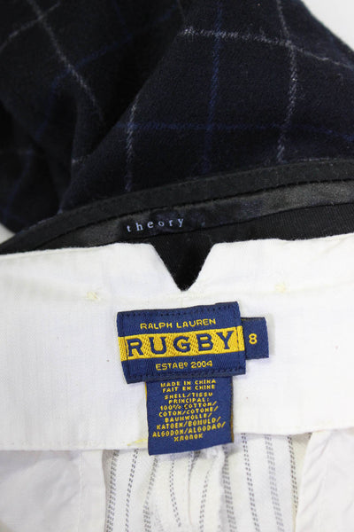 Ralph Lauren Rugby Women's Shorts Dress Pants White Black Size 8 Lot 2