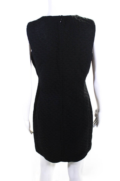 Theory Women's Scoop Neck Sleeveless A-Line Mini Dress Black Size 4